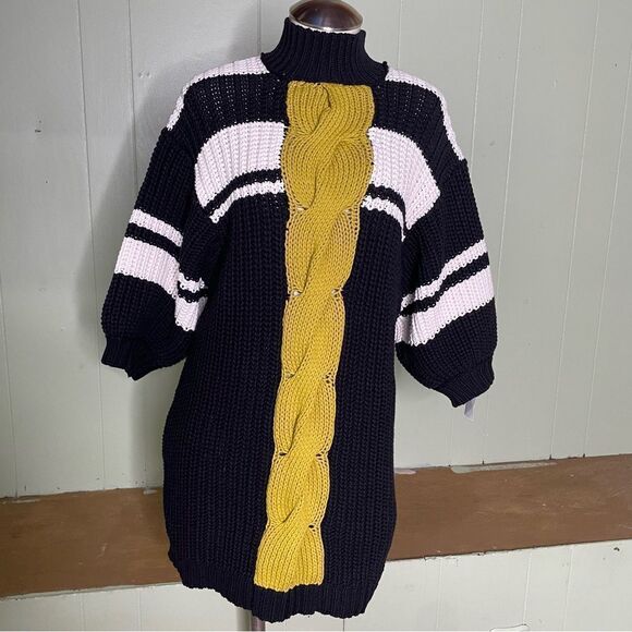 NWT Free people oversized chunky sweater dress size‎ small - Picture 2 of 8